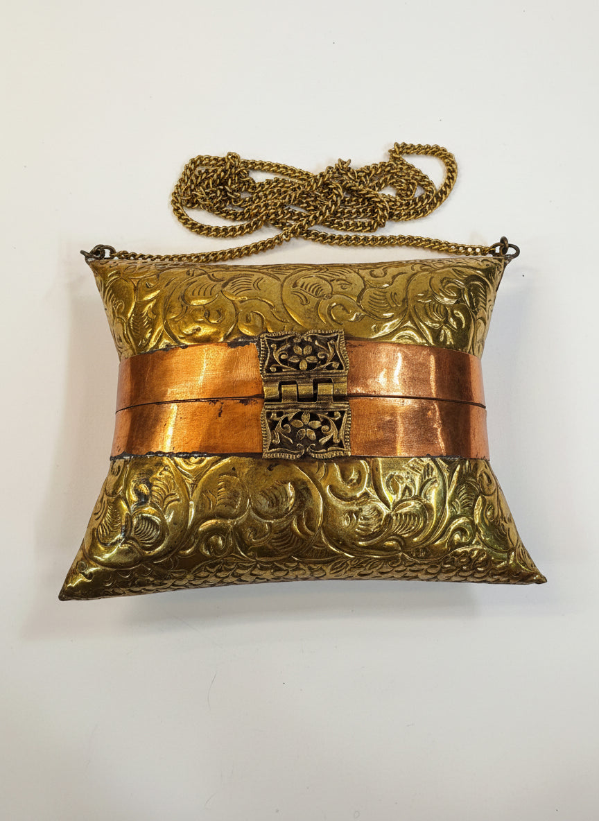 Brass Copper Pillow Purse CSBH