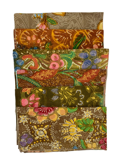 Batik Napkins-Varied color & pattern set/3