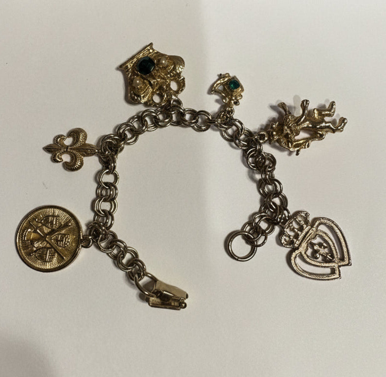 Vtg New Orleans Charm Bracelet CSBH