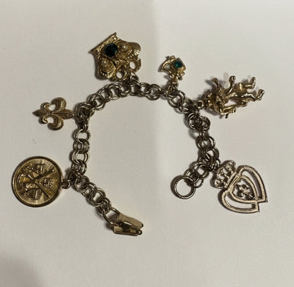Vtg New Orleans Charm Bracelet CSBH