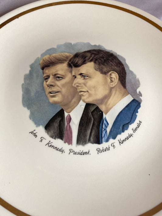 Vtg Souve John & Rob Kennedy plate