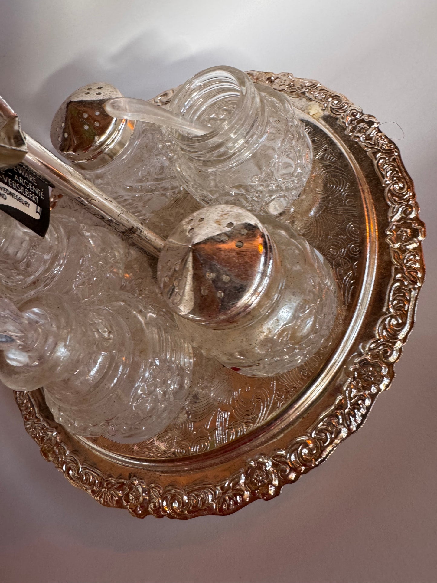 Vtg Queen Anne Cruet Set CSBH