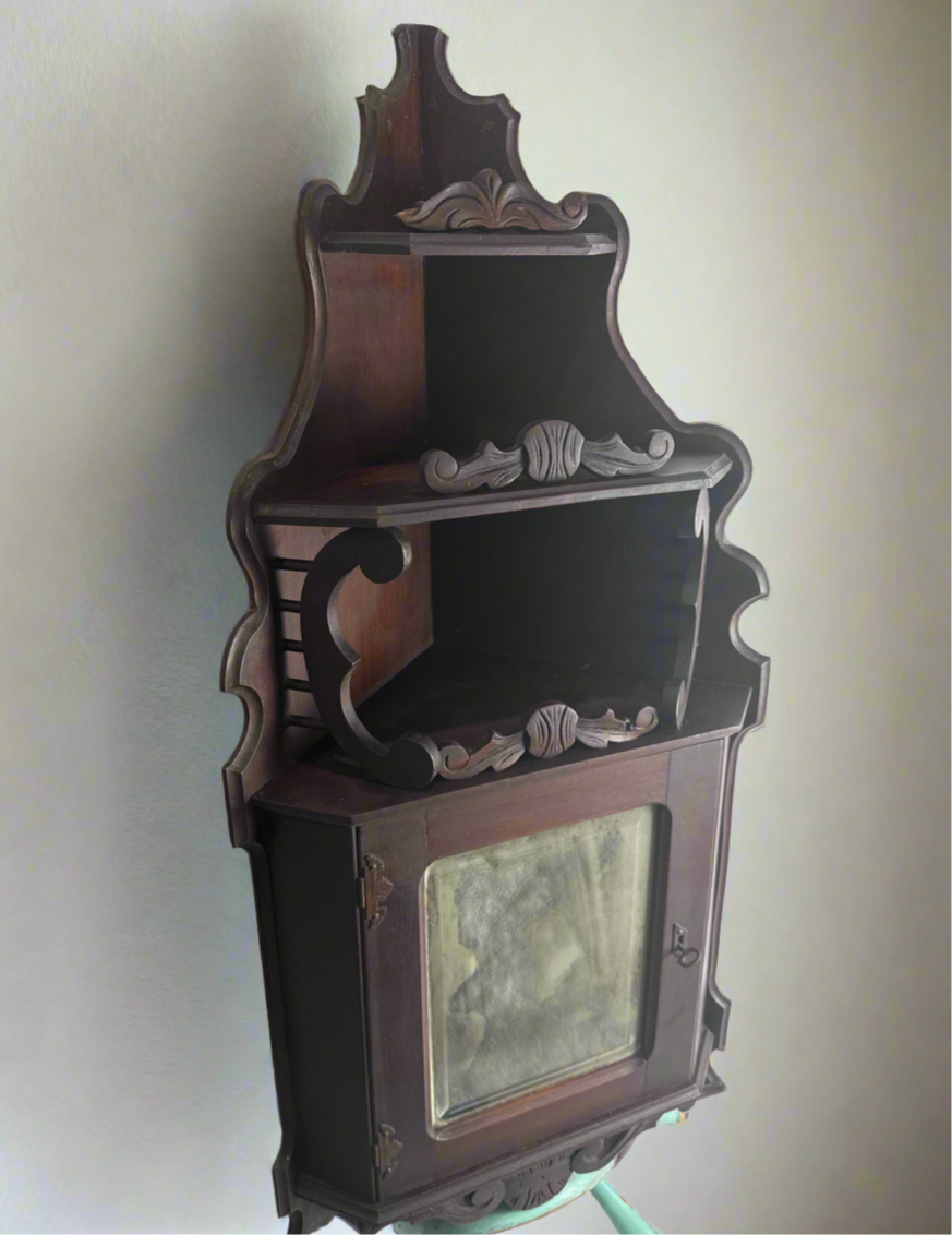 Vic. Eastlake Corner Cabinet CSRR