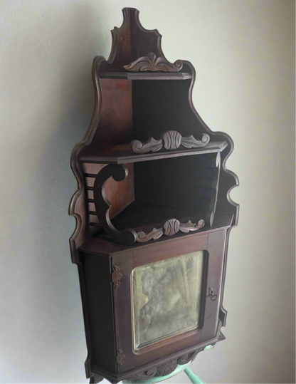 Vic. Eastlake Corner Cabinet CSRR