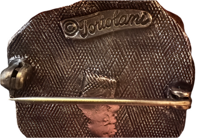 Vtg Tortolani Aries Brooch - Signed csbh