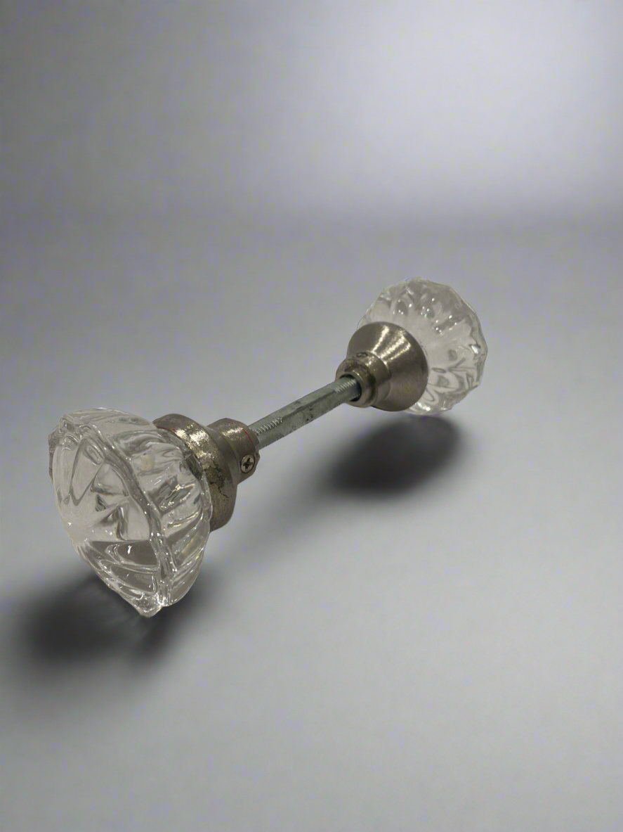 Vtg 12 Point Crystal Door Knob