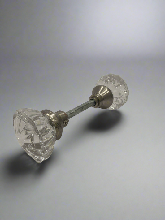 Vtg 12 Point Crystal Door Knob