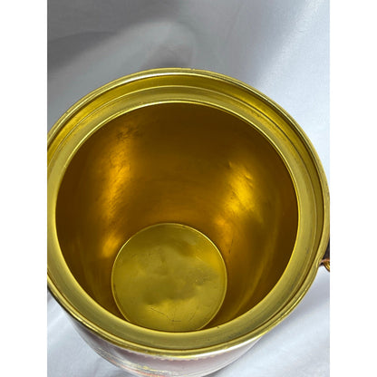 Vintage Loyal Papeete Leather Ice Bucket Reproduction of Fire Bucket 18" tall