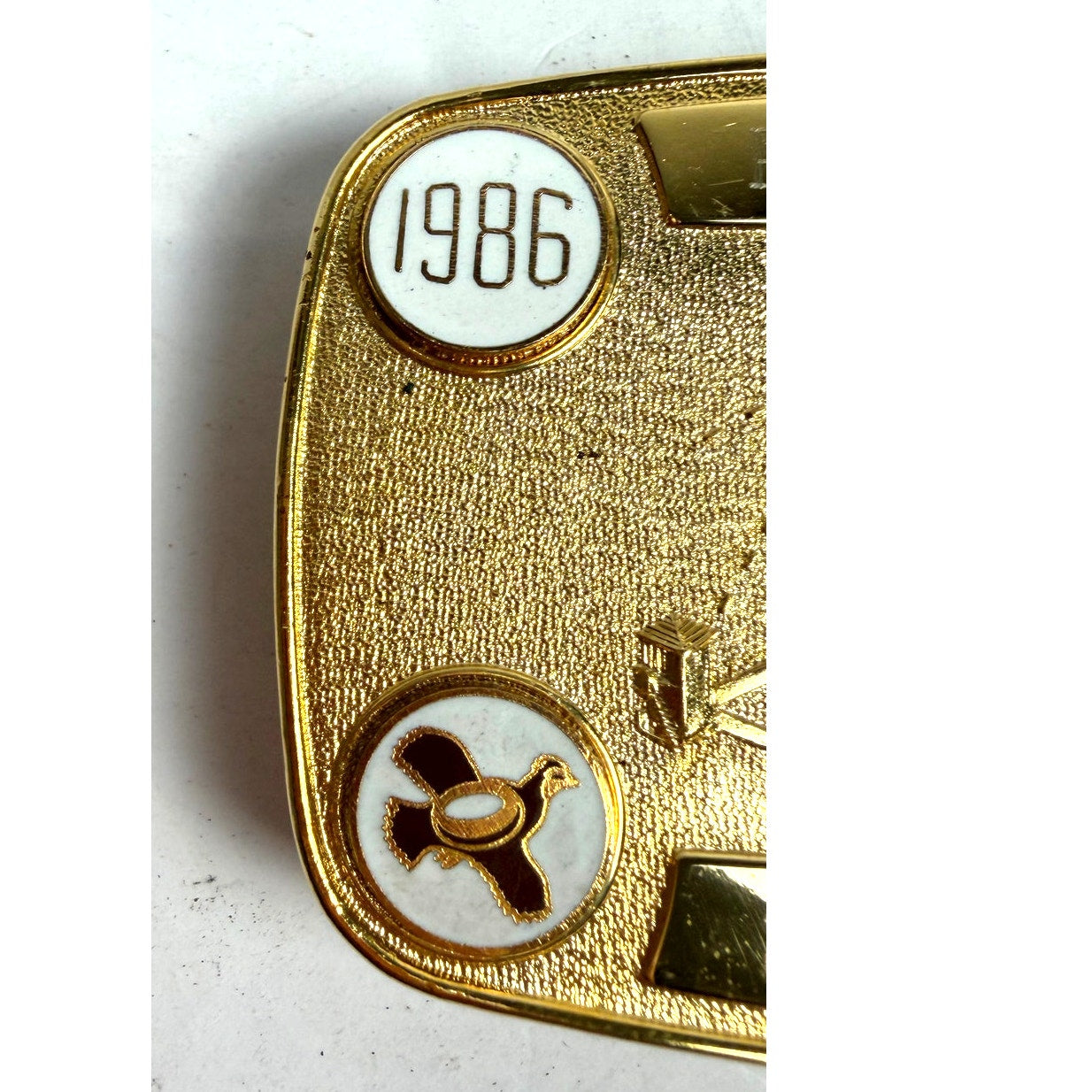 Vintage 1986 P.P. Hamilton Skeet Shooting 20ga A1 belt buckle