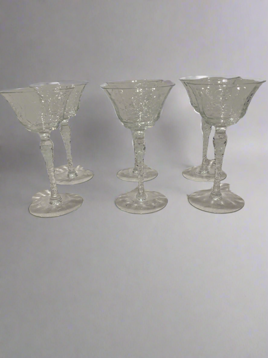 (6) short stem glasses