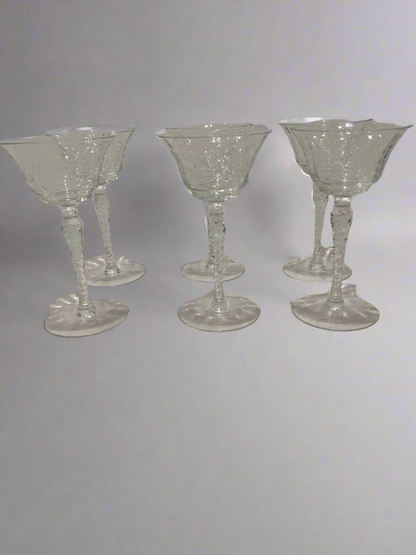(6) short stem glasses