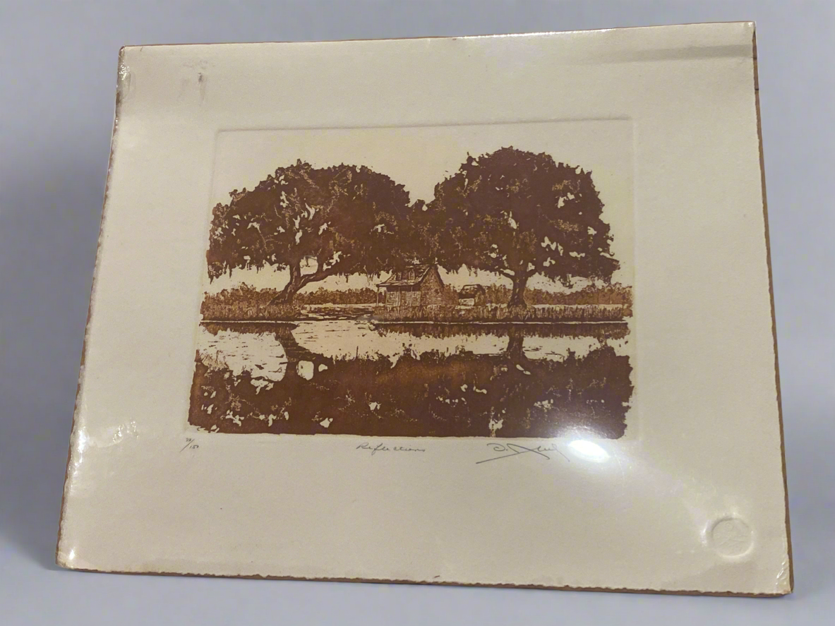“Reflections” Block Print