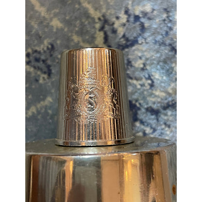 Vintage Seagram's liquor Whiskey cut glass decanter bottle