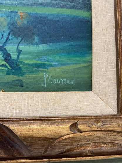 Mountain and river painting