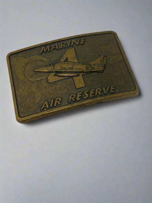 Vtg Marine Air Reserve belt buckle