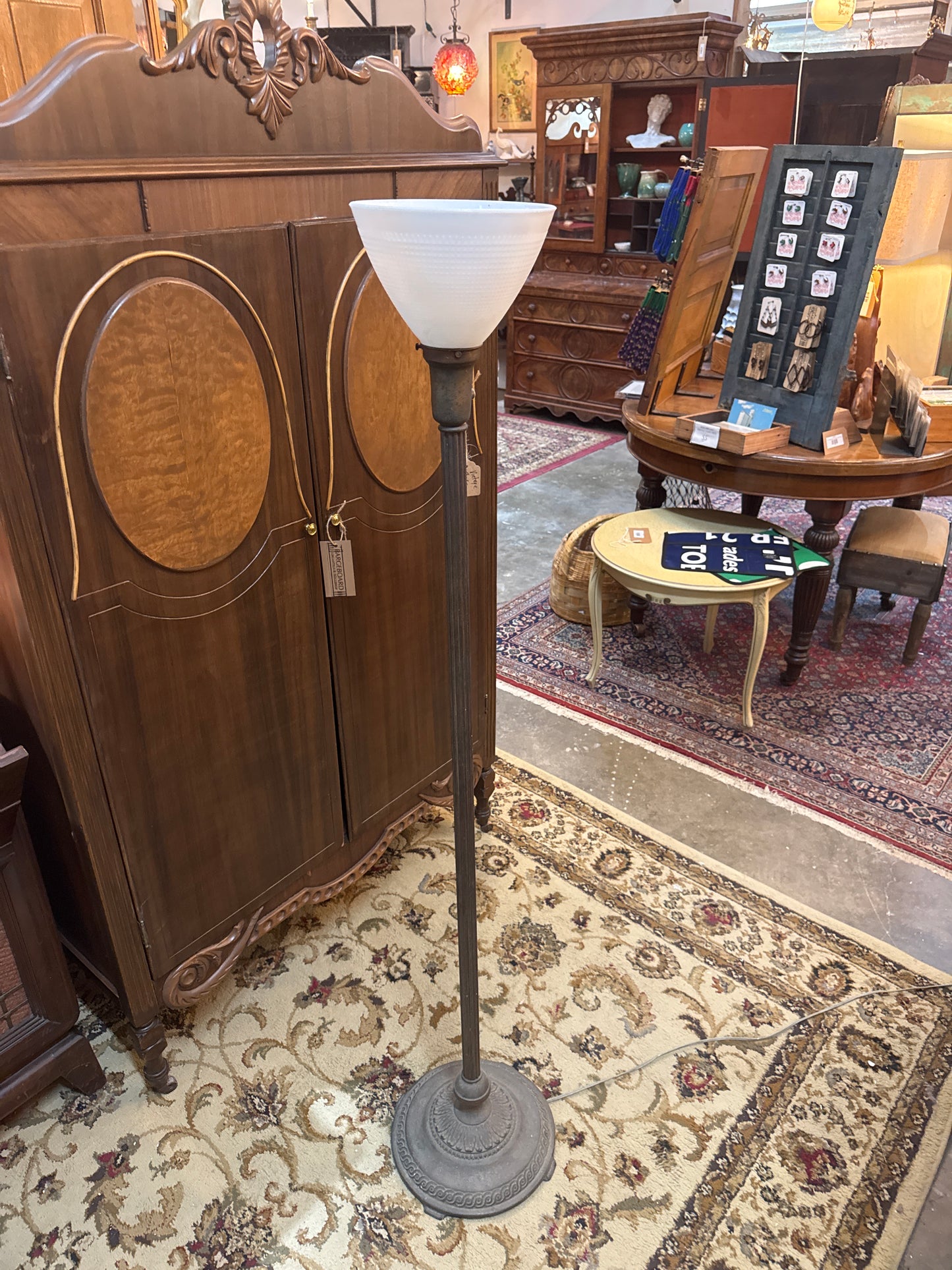 Markel Art Deco Torchiere Floor Lamp