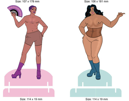 DELUXE DRAG DUO PAPER DOLL SET