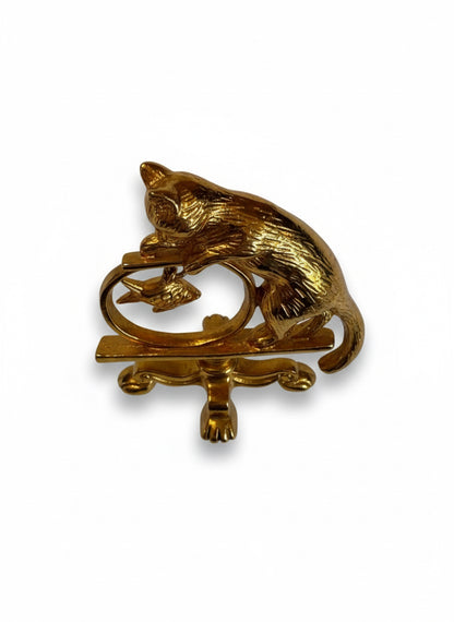 Avon cat brooch CSBH