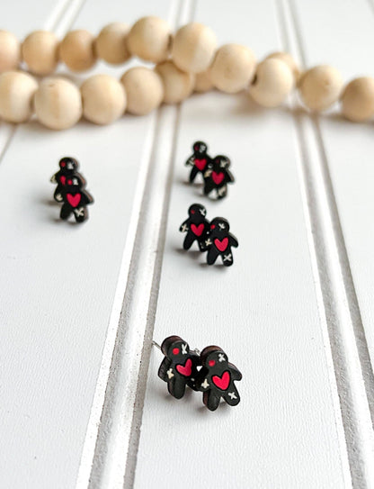 Louisiana Voodoo Doll Stud Earrings