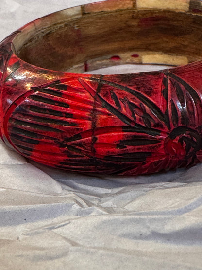 Vtg Cinnabar Style Bangle CSBH