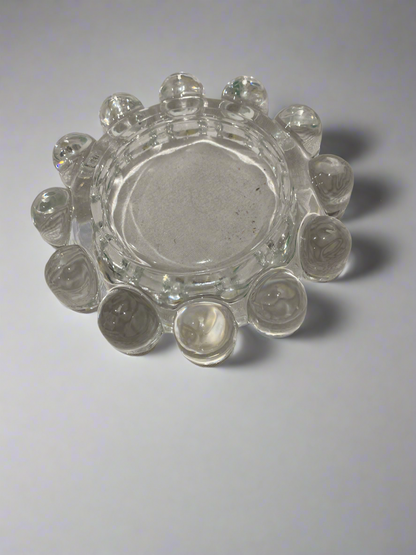 Vtg Boopie bubble glass ashtray