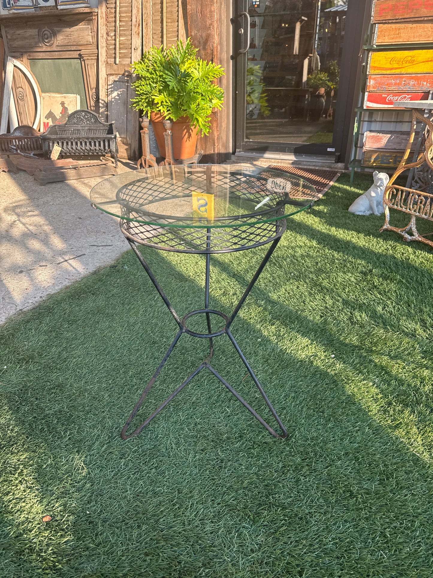 Small Ornate Metal Bistro Table