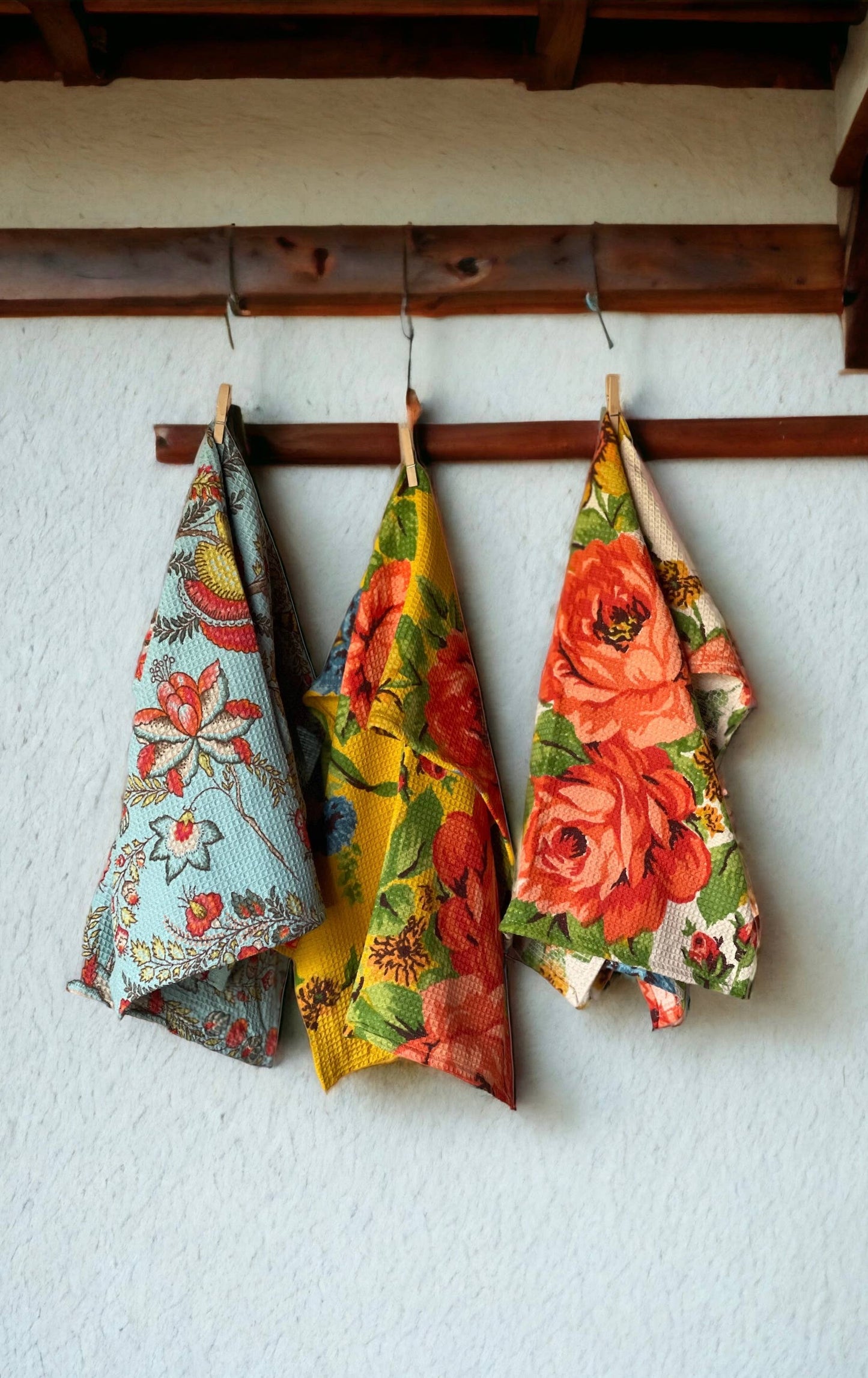 Vintage Print Inspired Kitchen Towels