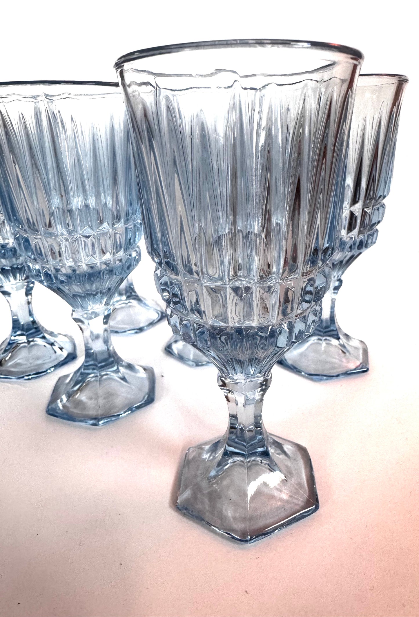(6) Vtg Fostoria Glasses CSBH