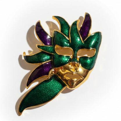 Vtg Mardi Gras Brooch CSBH