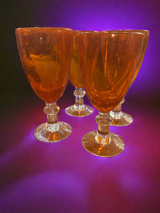 Iris Seeded Bubble Goblets CSBH