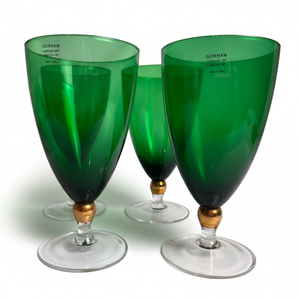 Gorham Green Crystal Set CSBH