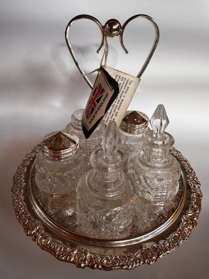 Vtg Queen Anne Cruet Set CSBH