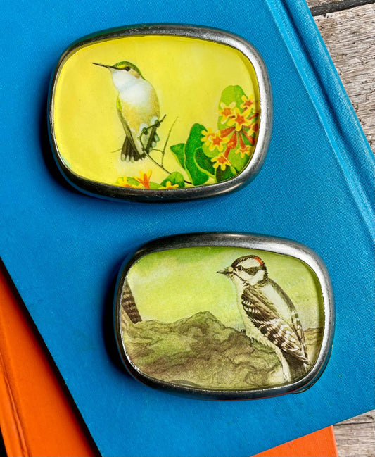 Belt buckle, bird