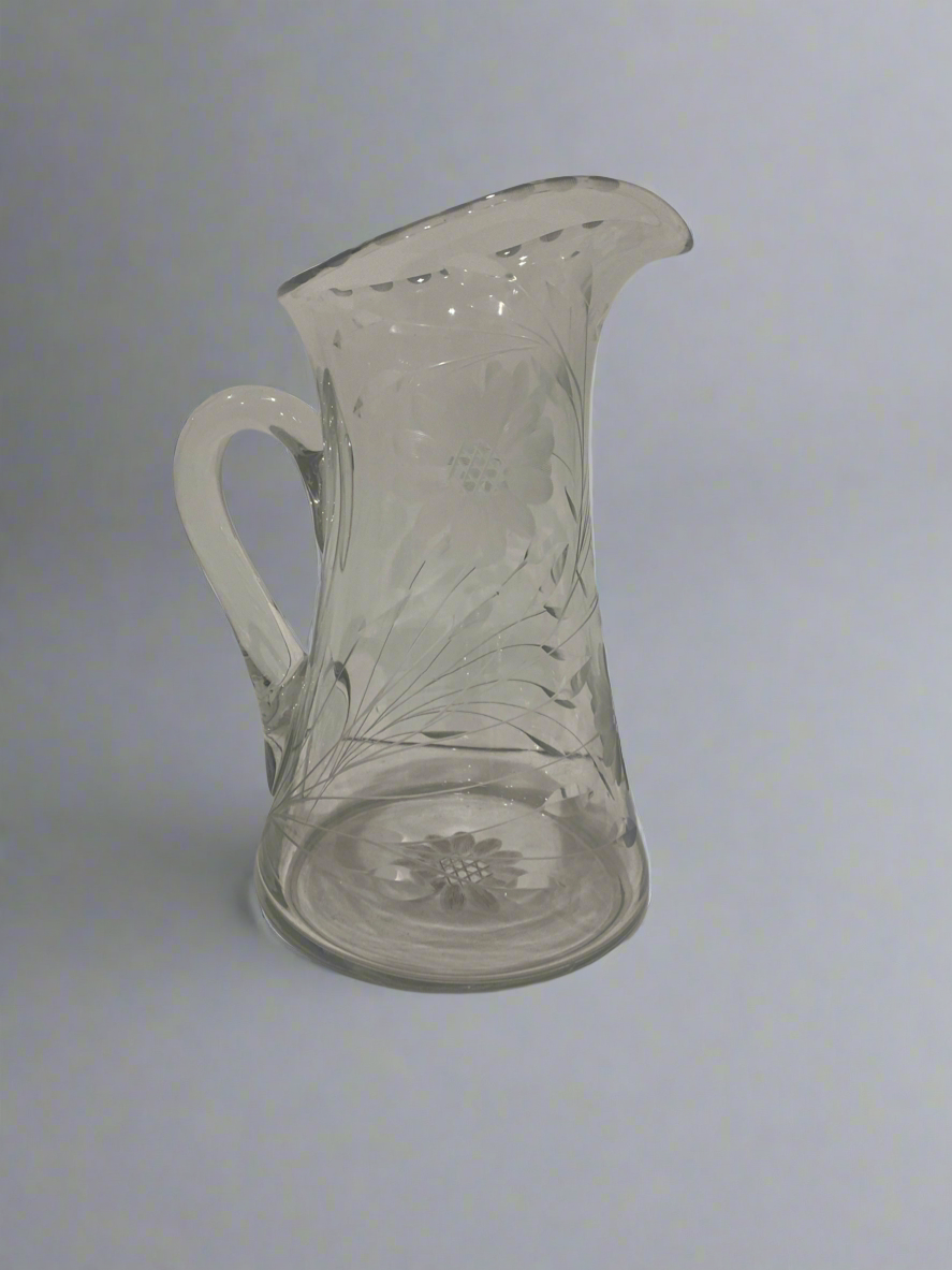 Crystal Floral Pitcher