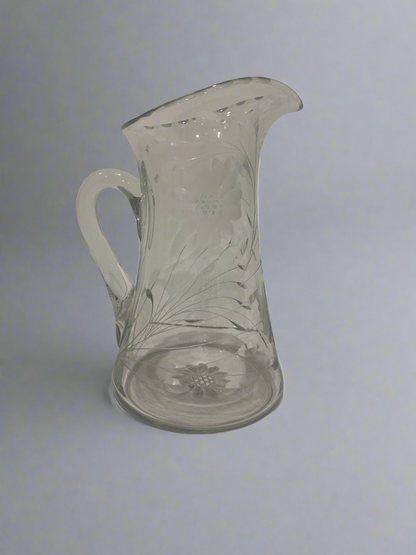 Crystal Floral Pitcher