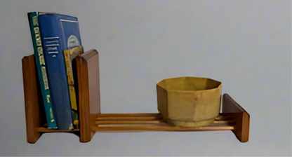 Wooden Adjustable Desktop Bookshelf