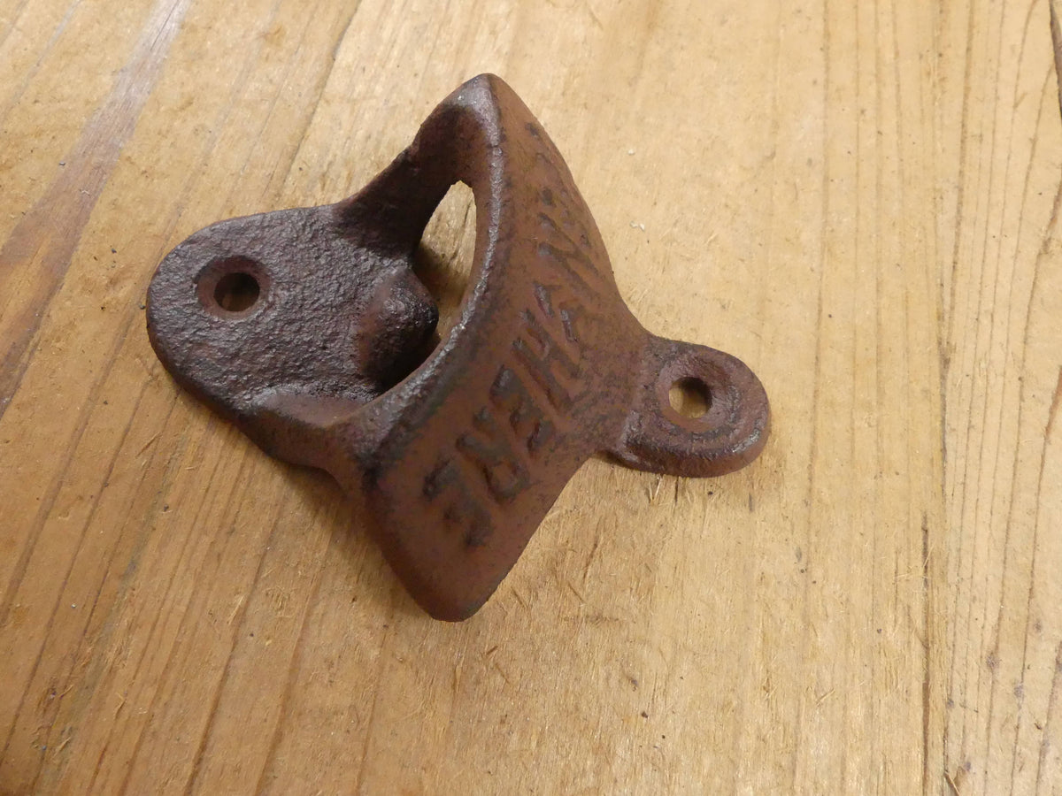 "Open Here"Cast Iron Bottle Opener