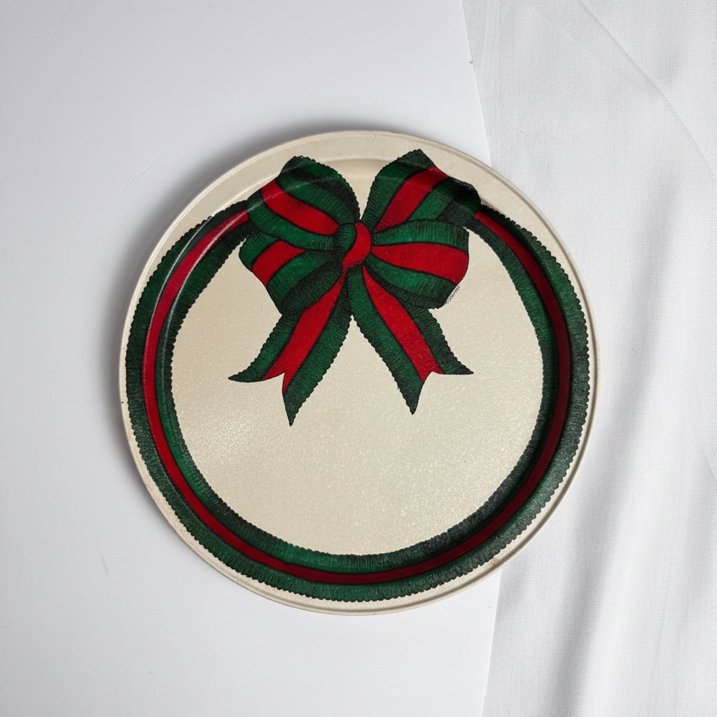 Vtg Cathey Holiday Tray CSBH