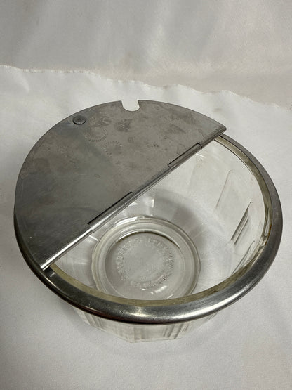 Vtg Diner Flip-top Sugar Bowl