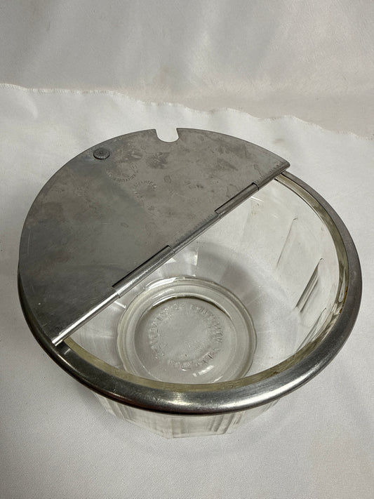 Vtg Diner Flip-top Sugar Bowl