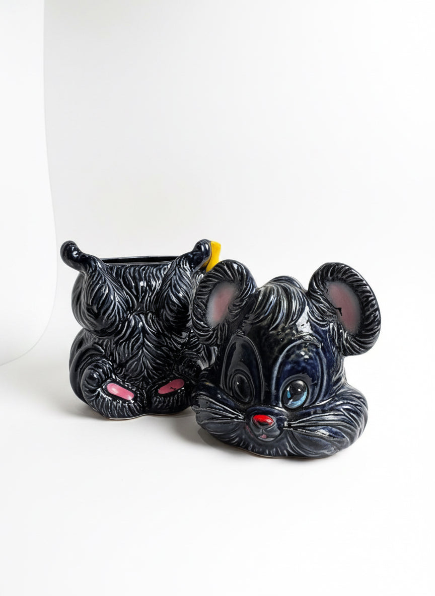 Kitty Mouse Cookie Jar CSBH