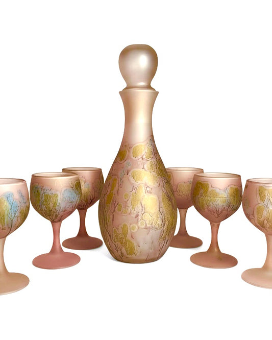 Mottled Art Decanter Set