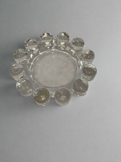 Vtg Boopie bubble glass ashtray