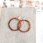 Wood Hoop Earrings