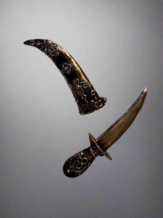 Vtg Sterling Dagger Brooch CSBH