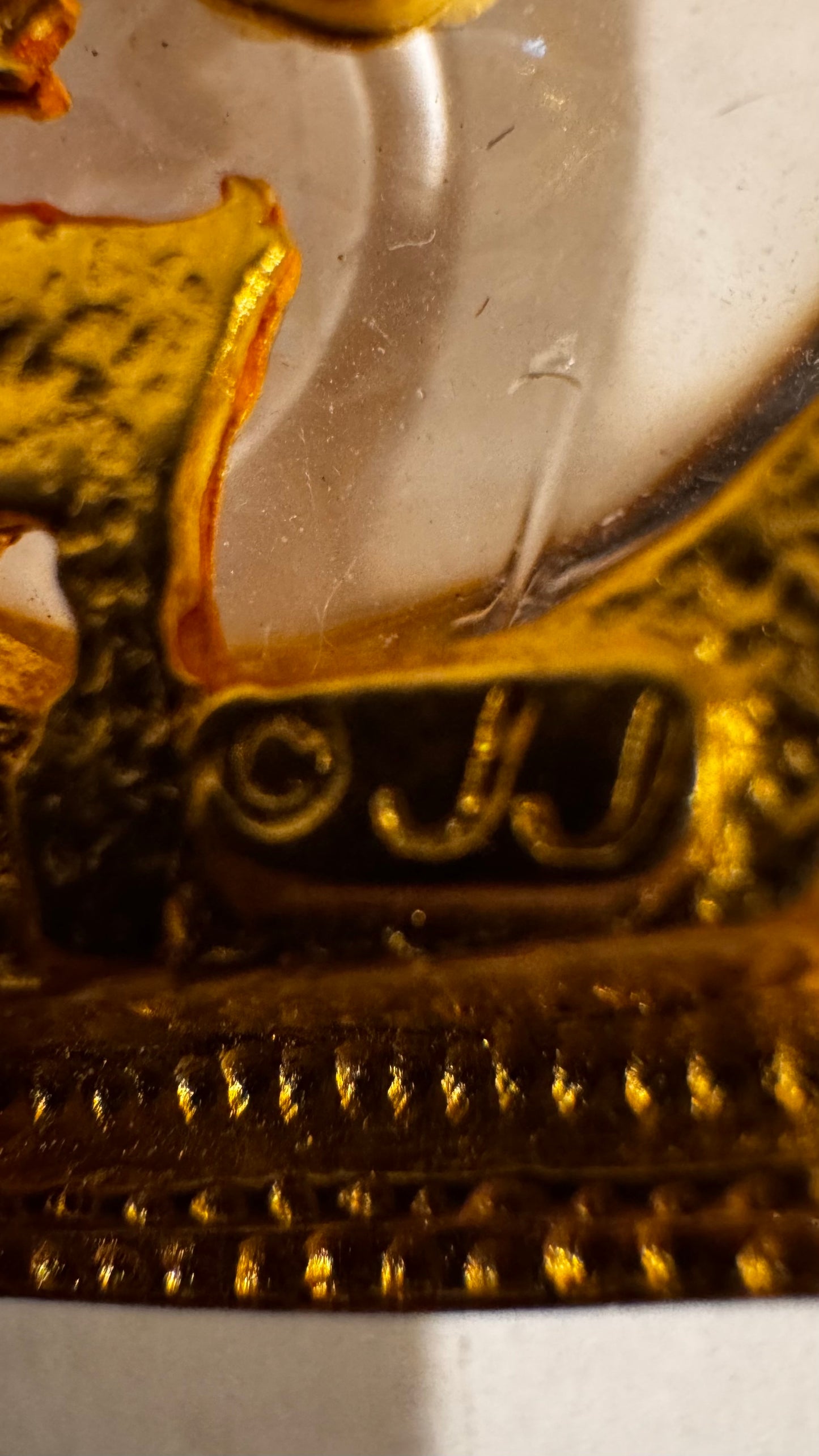 JJ Vtg Cat&Fish Bowl Brooch CSBH