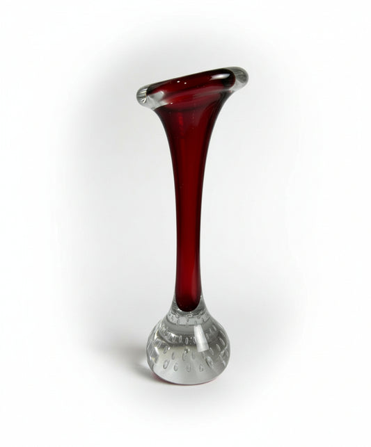 Vtg Red Bud Vase CSBH