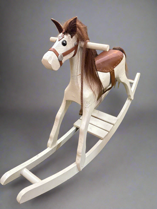 CSA Vintage Handmade Wooden Rocking Horse