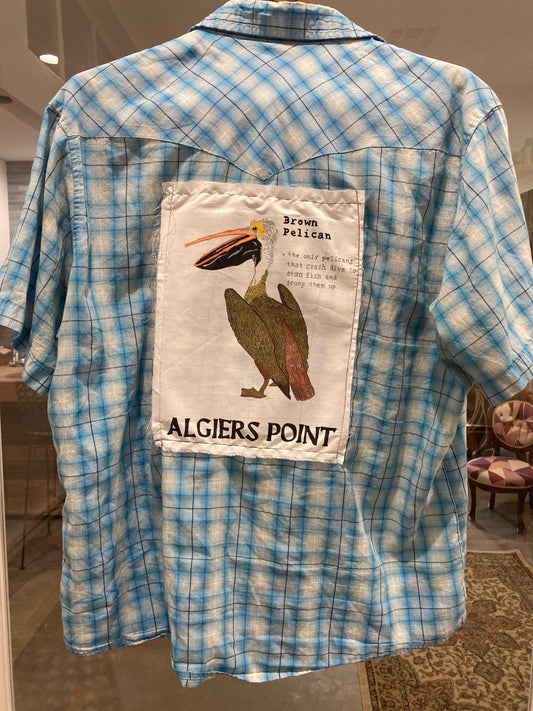 Brown Pelican Shirt by Merlaine