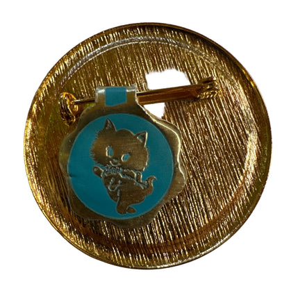 Rare Vintage 1974 Davinci Poodle Brooch - New Old Stock